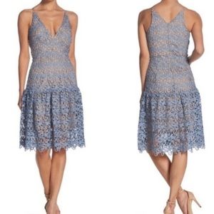 Dress the Population blue lace dress